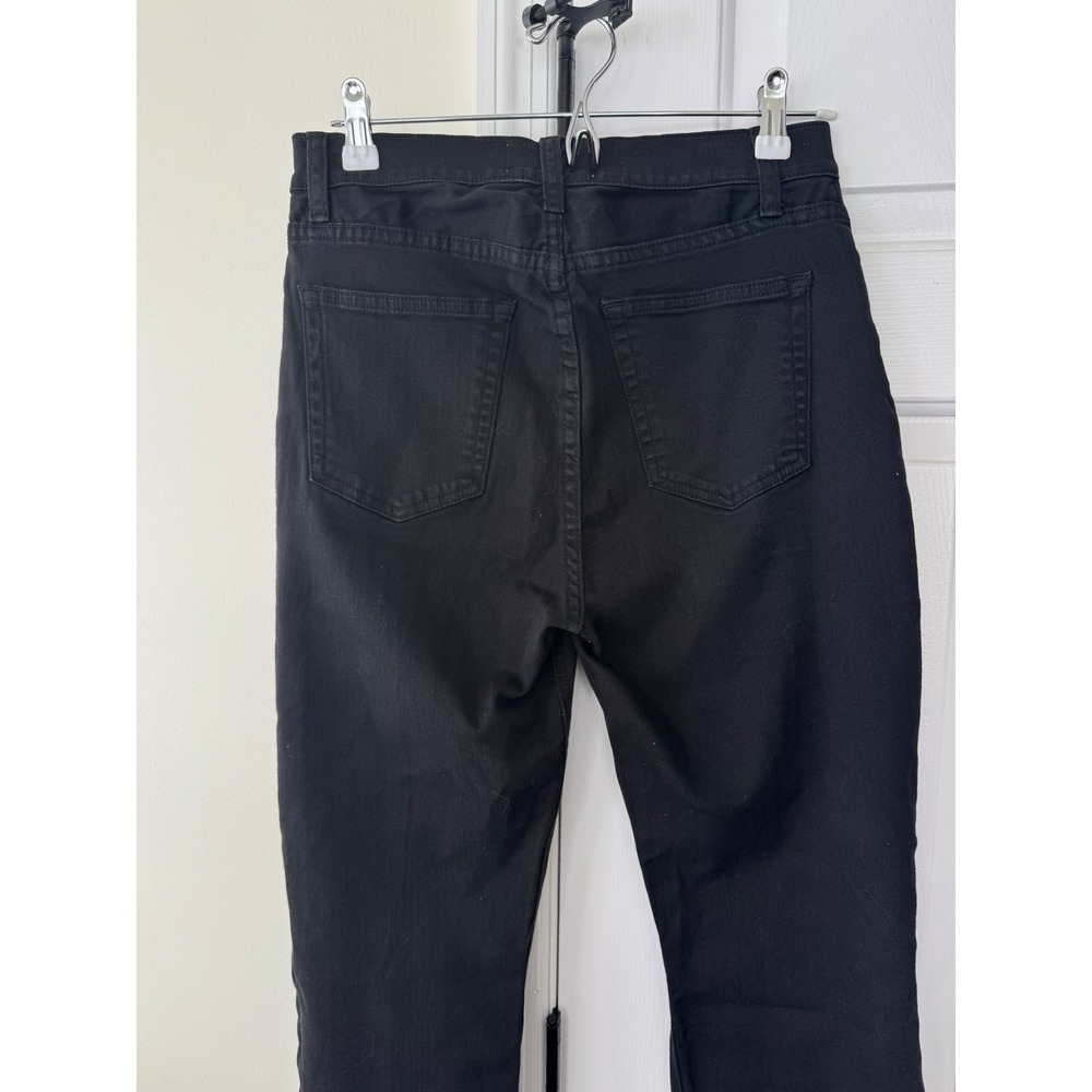 Reformation‎ Liza High Straight Jean Black Destroyed Distressed Raw Hem Size 28 - Picture 6 of 8